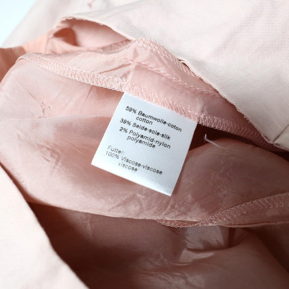 Akris Cotton Silk Pencil Skirt US 8 Knee Length Pink Business Career Minimalist - Picture 11 of 16